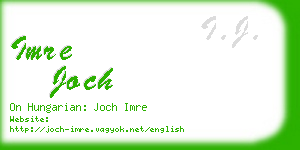 imre joch business card